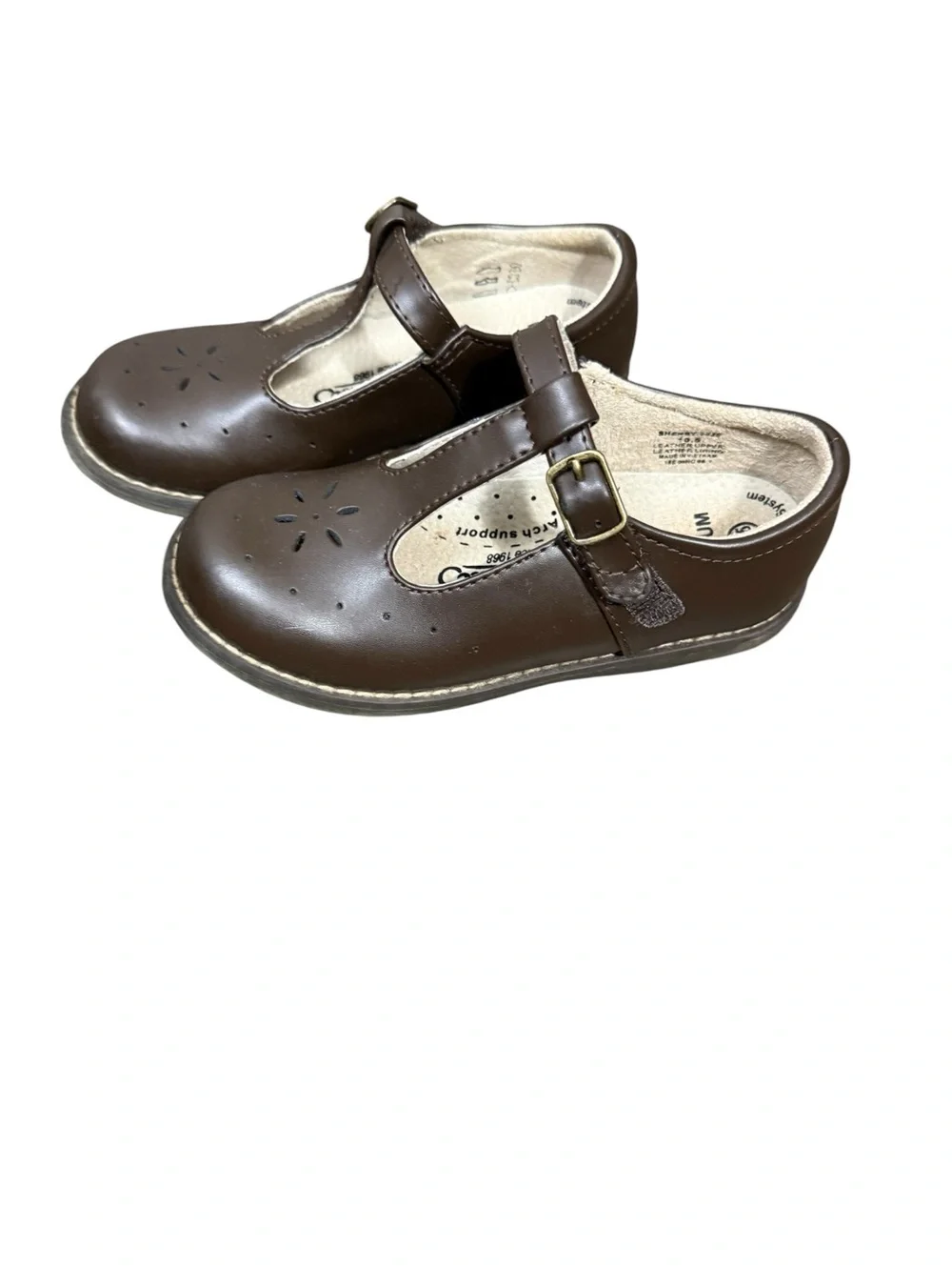 Footmate Sherry Brown Mary Jane Shoe with Buckle